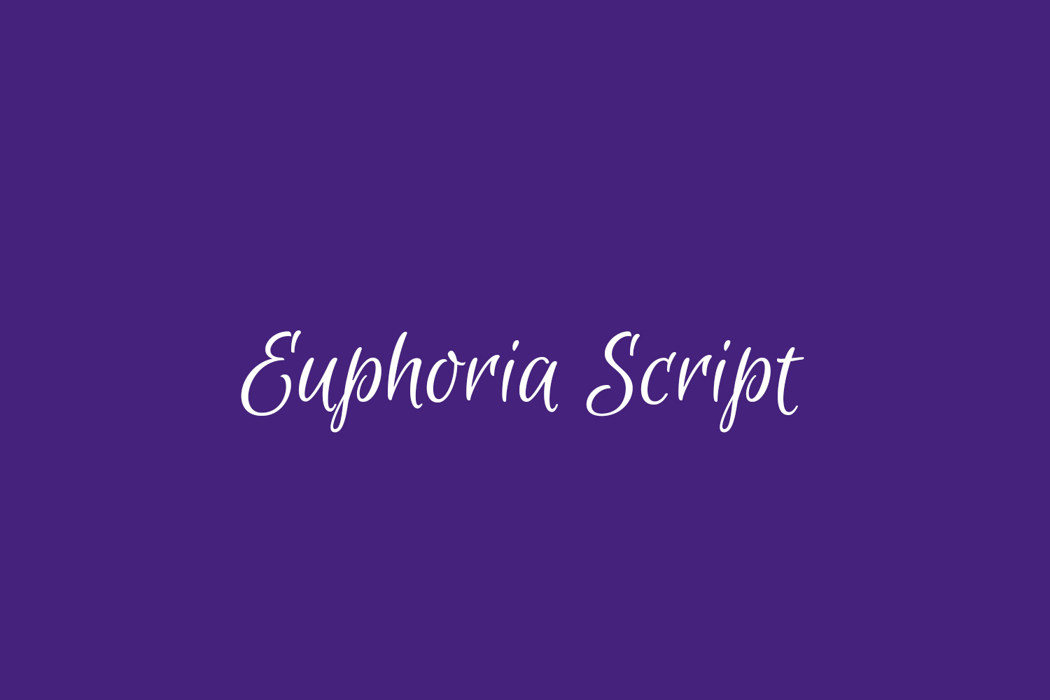 Euphoria Script | Fonts Shmonts