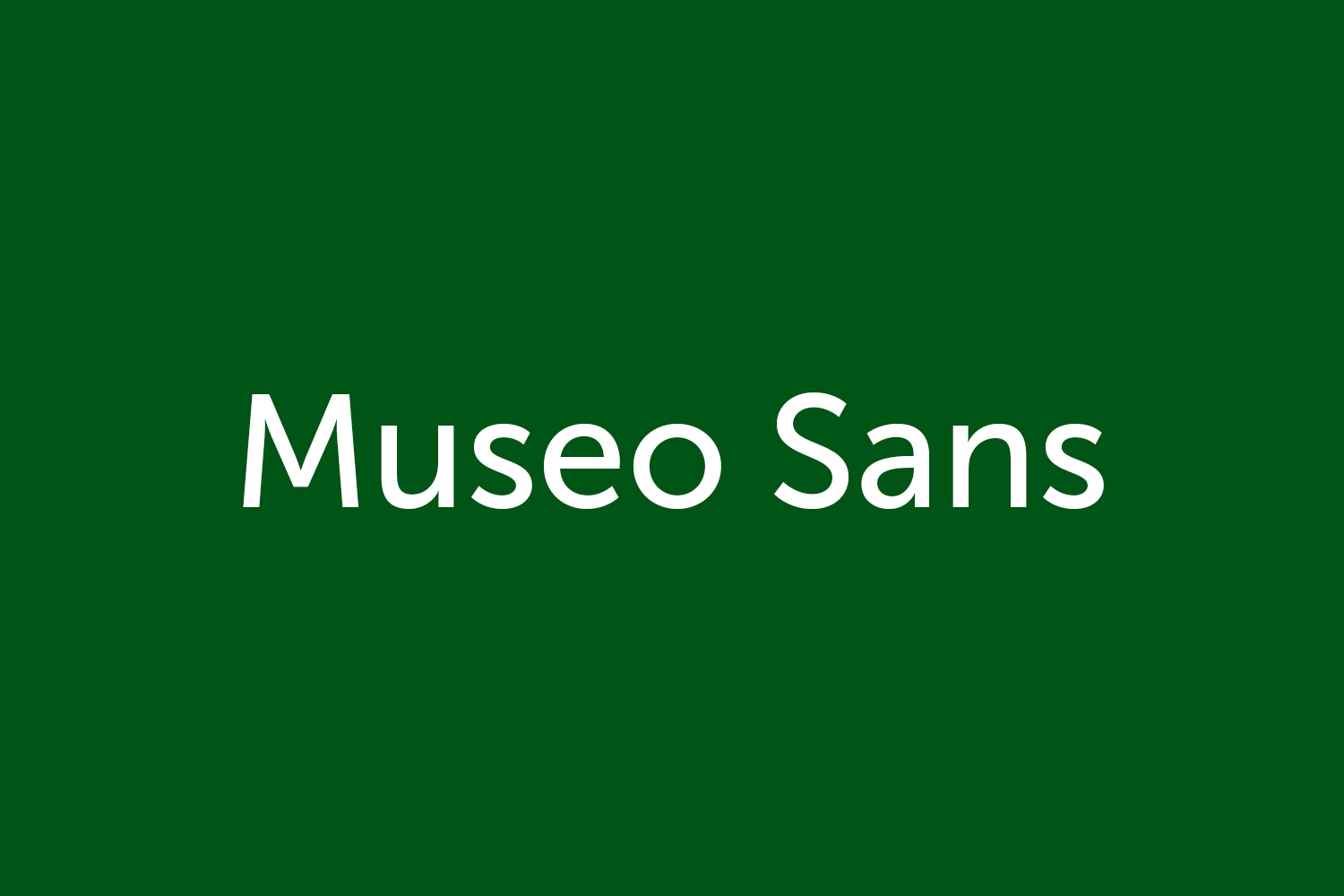 Museo sans google font