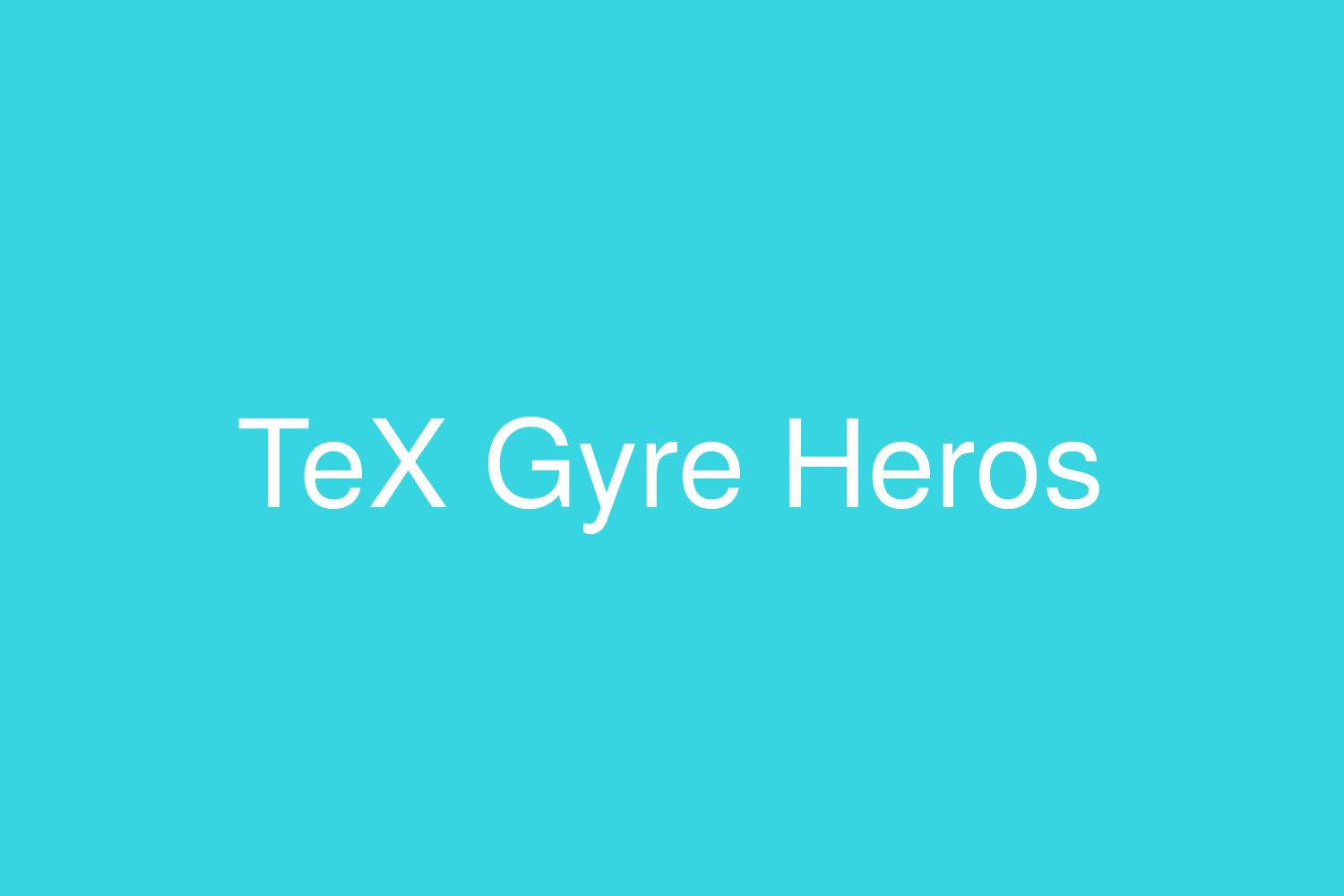 TeX Gyre Heros