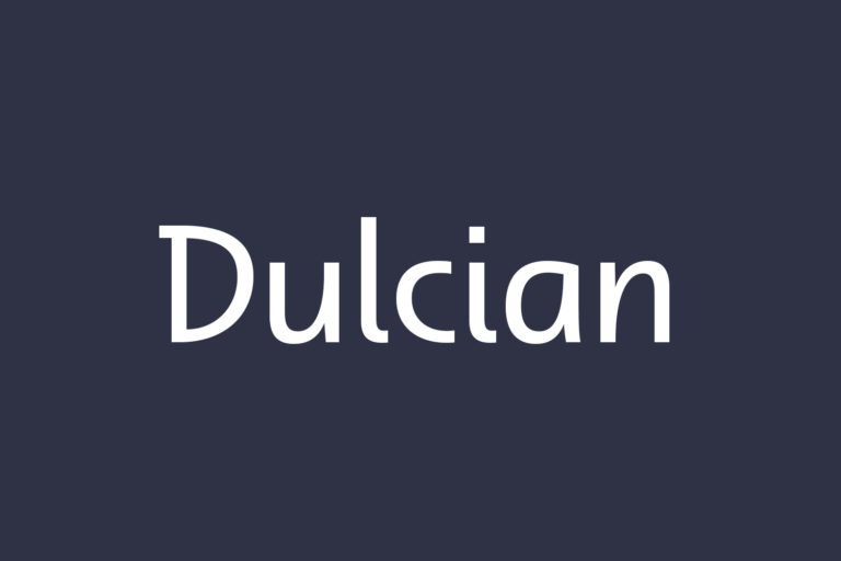 Dulcian | Fonts Shmonts