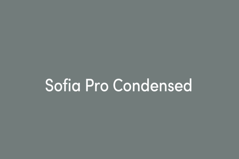 sofia pro condensed font family rar