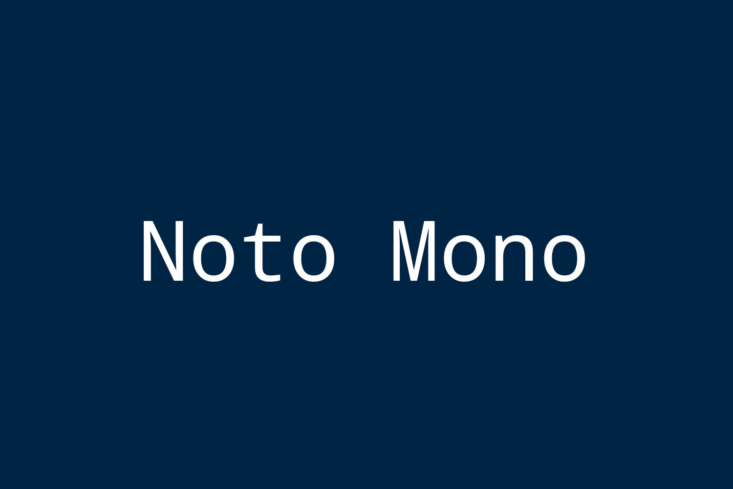 Noto Mono