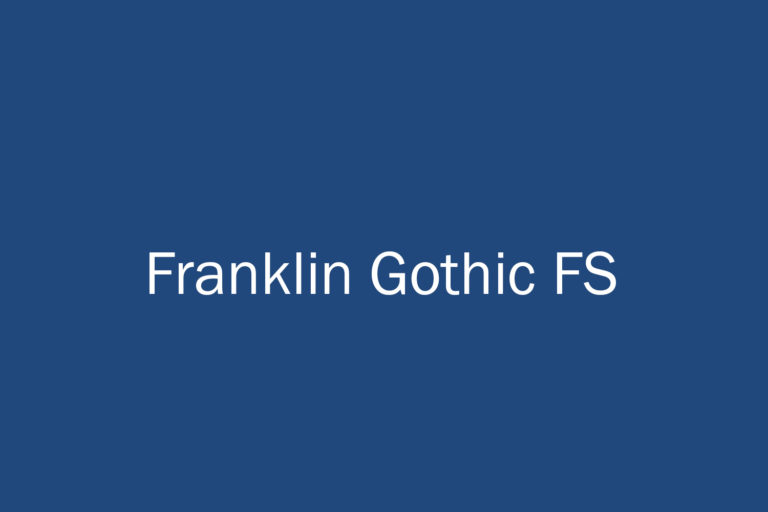 franklin gothic font download