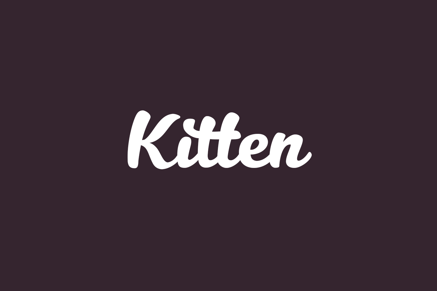 Kitten Fonts Shmonts