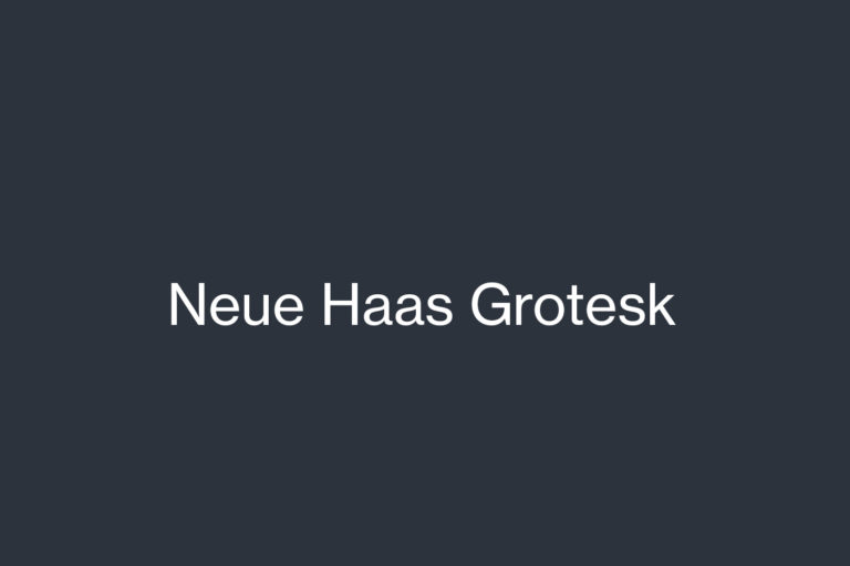 neue haas grotesk text pro font