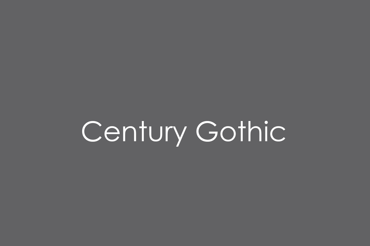 century gothic bold font mac os x