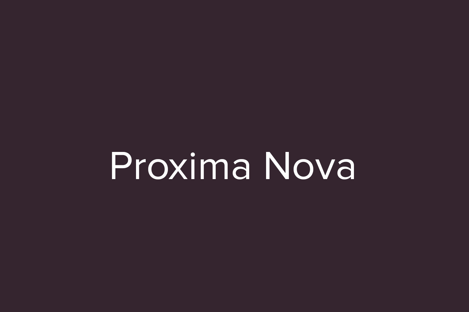 proxima nova regular font free