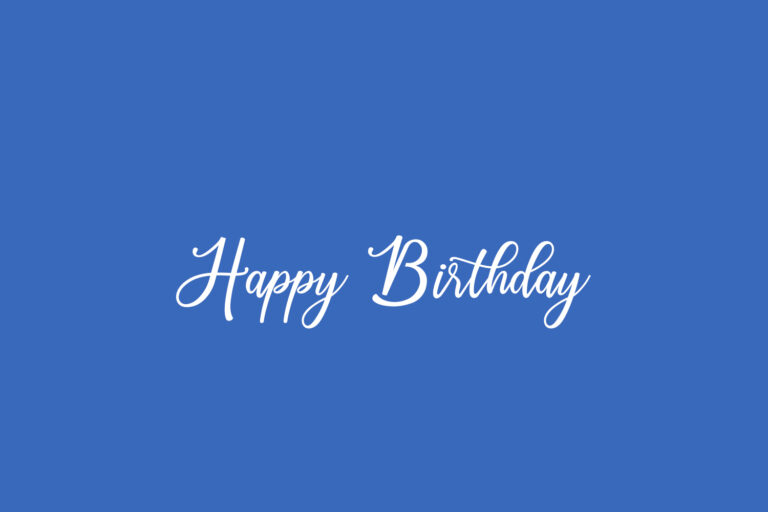 Happy Birthday | Fonts Shmonts