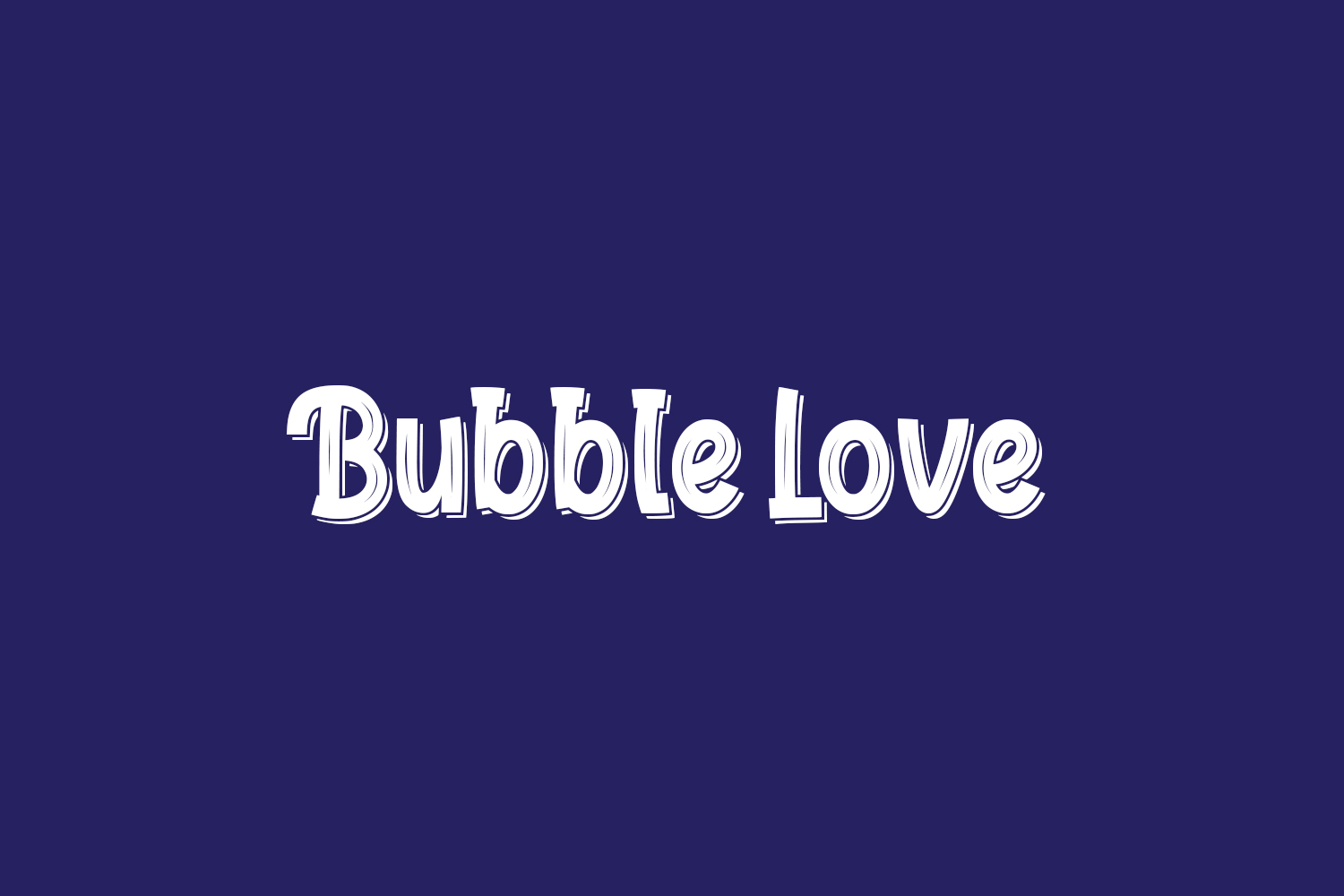 Bubble Love Fonts Shmonts