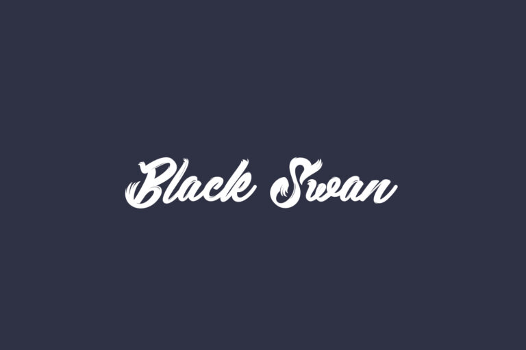 Black Swan | Fonts Shmonts