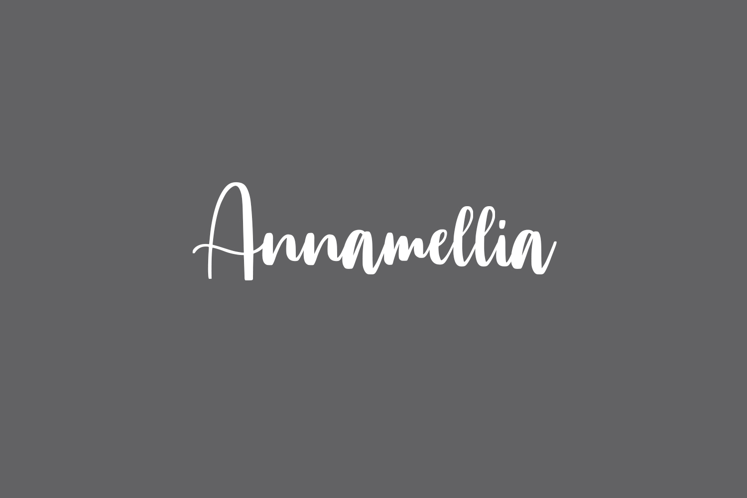 Annamellia | Fonts Shmonts