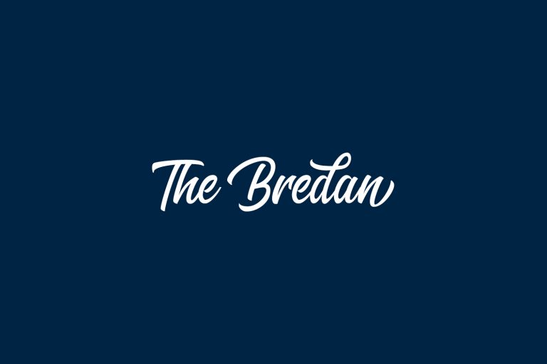 The Bredan | Fonts Shmonts