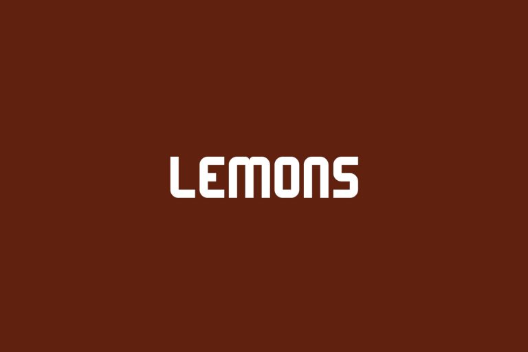 Lemons | Fonts Shmonts