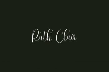 Ruth Clair Free Font