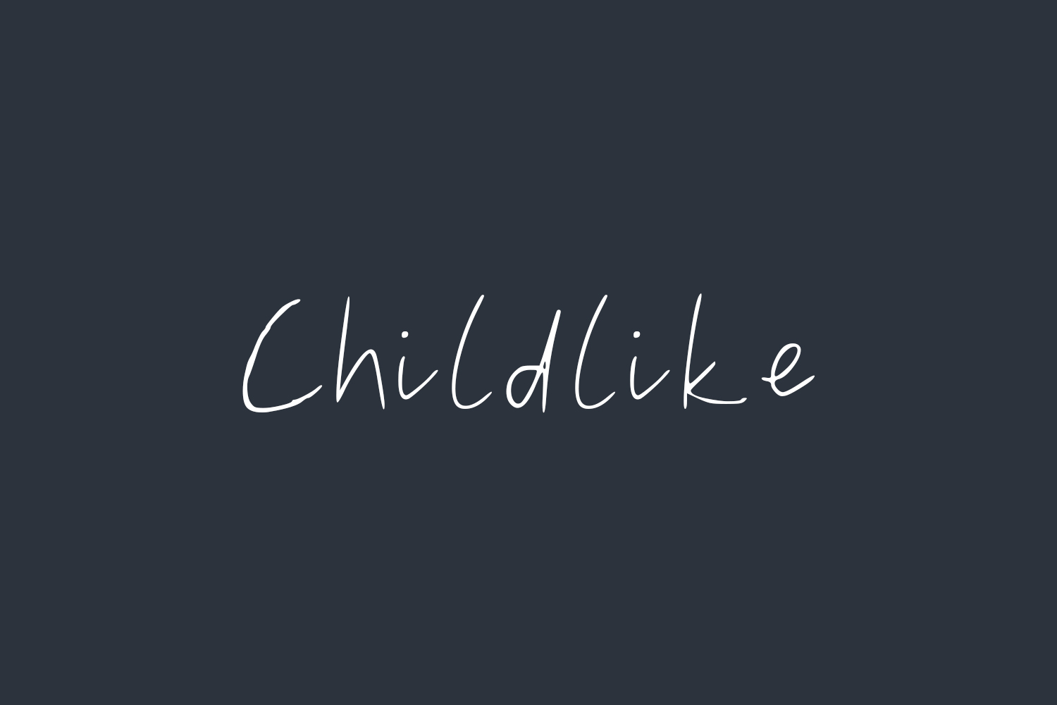 Childlike Fonts Shmonts