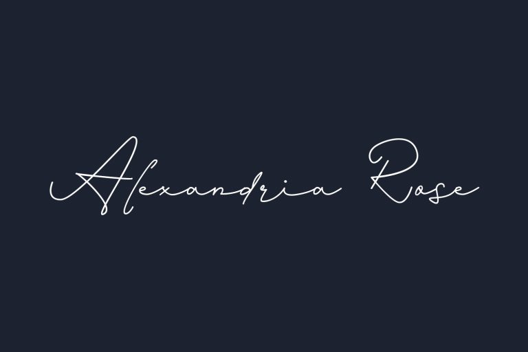 Alexandria Rose Fonts Shmonts