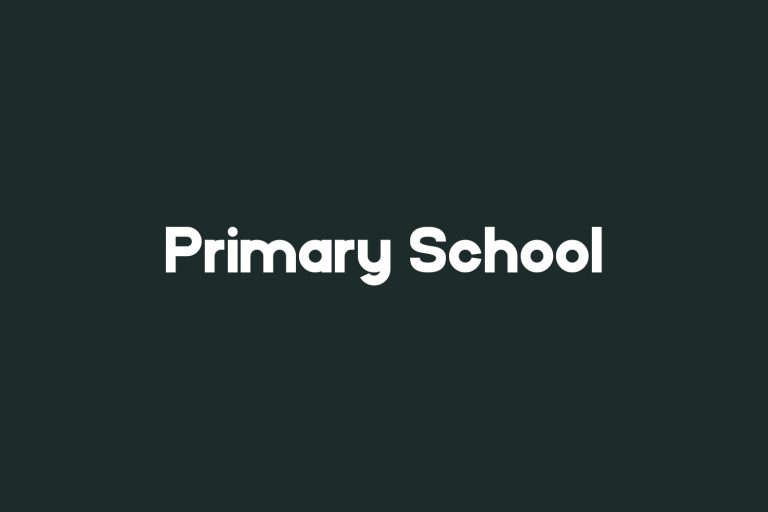 Primary School | Fonts Shmonts