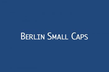 Berlin Small Caps Free Font