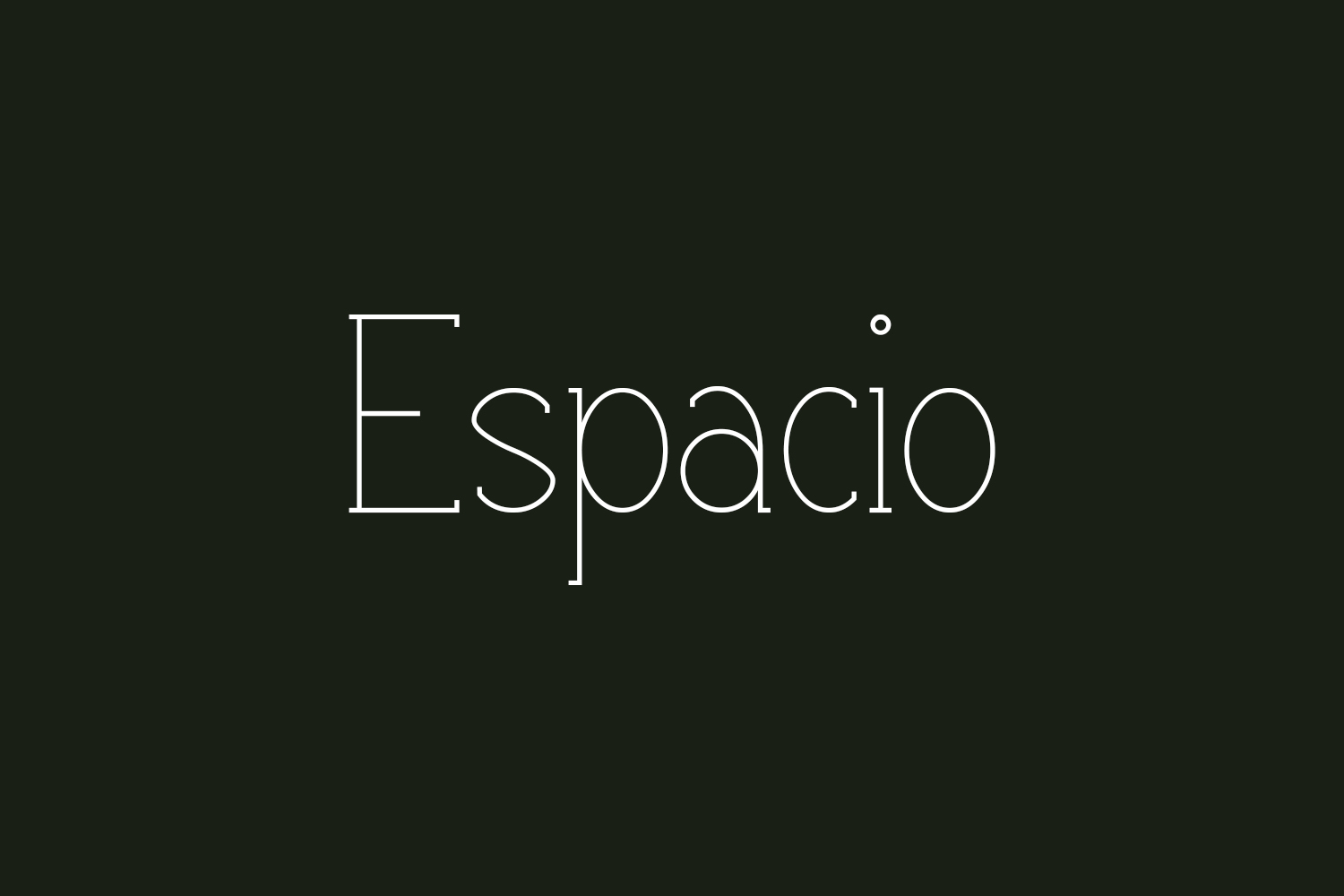 Espacio Free Font