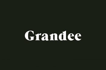 Grandee Free Font