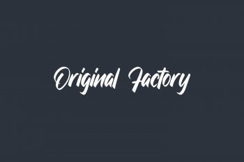 Original Factory Free Font