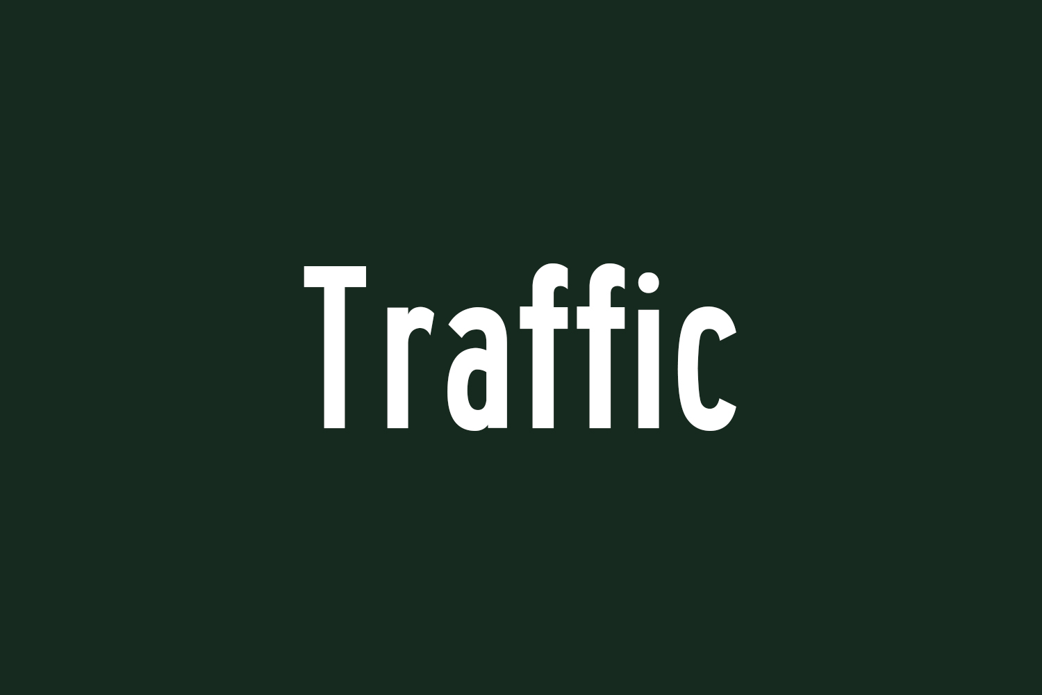 Traffic Free Font