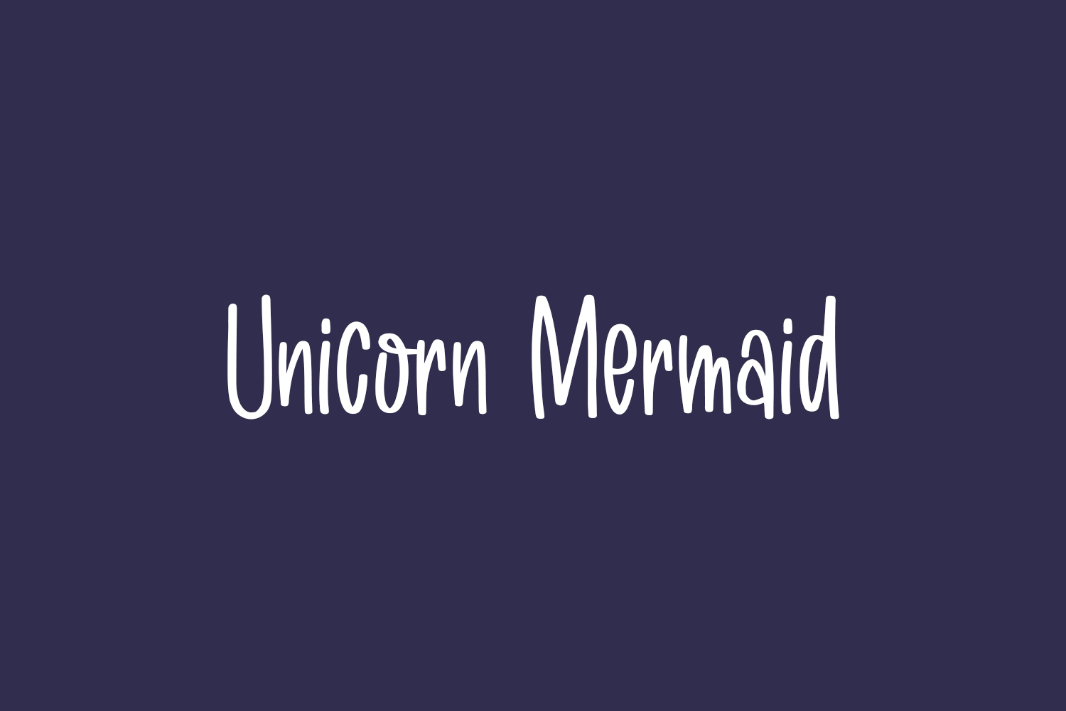 Unicorn Mermaid | Fonts Shmonts