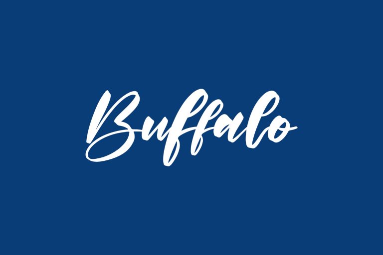 Buffalo | Fonts Shmonts