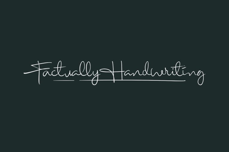 Factually Handwriting | Fonts Shmonts