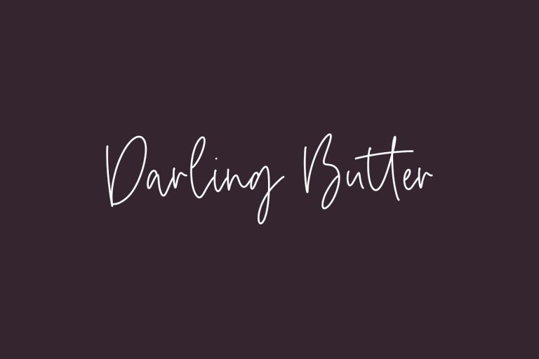 Free Darling Butter Font | Fonts Shmonts