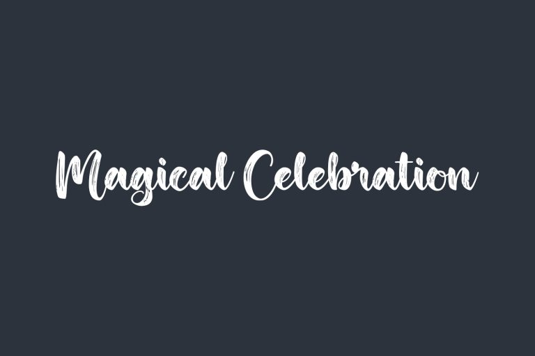 Free Magical Celebration Font | Fonts Shmonts