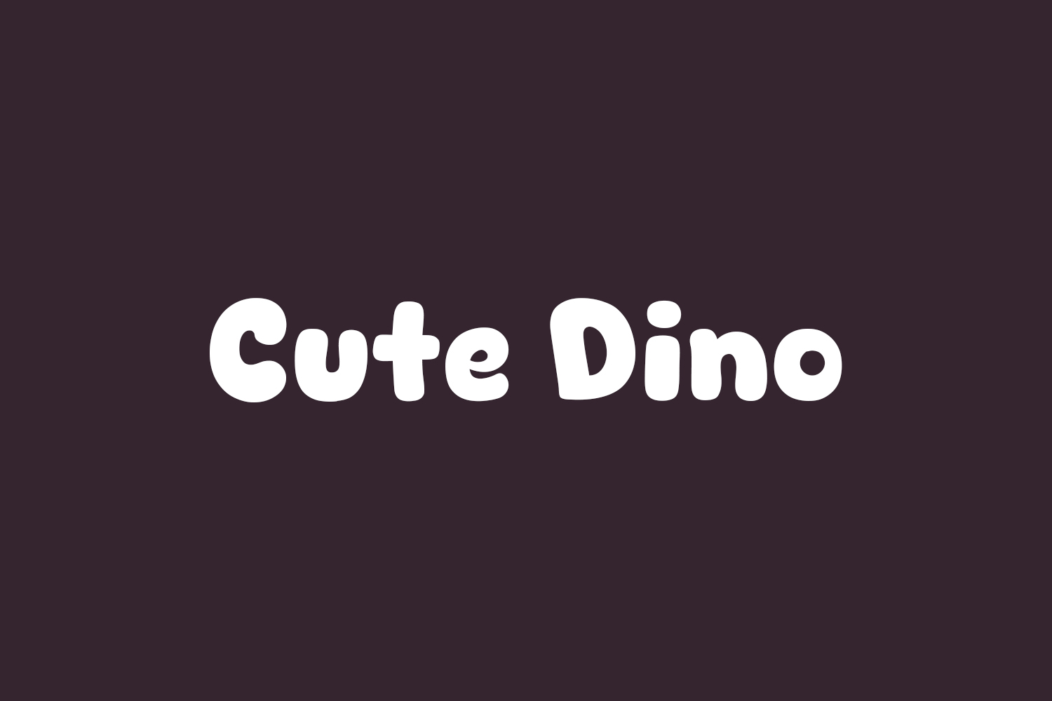 Cute Dino Free Font