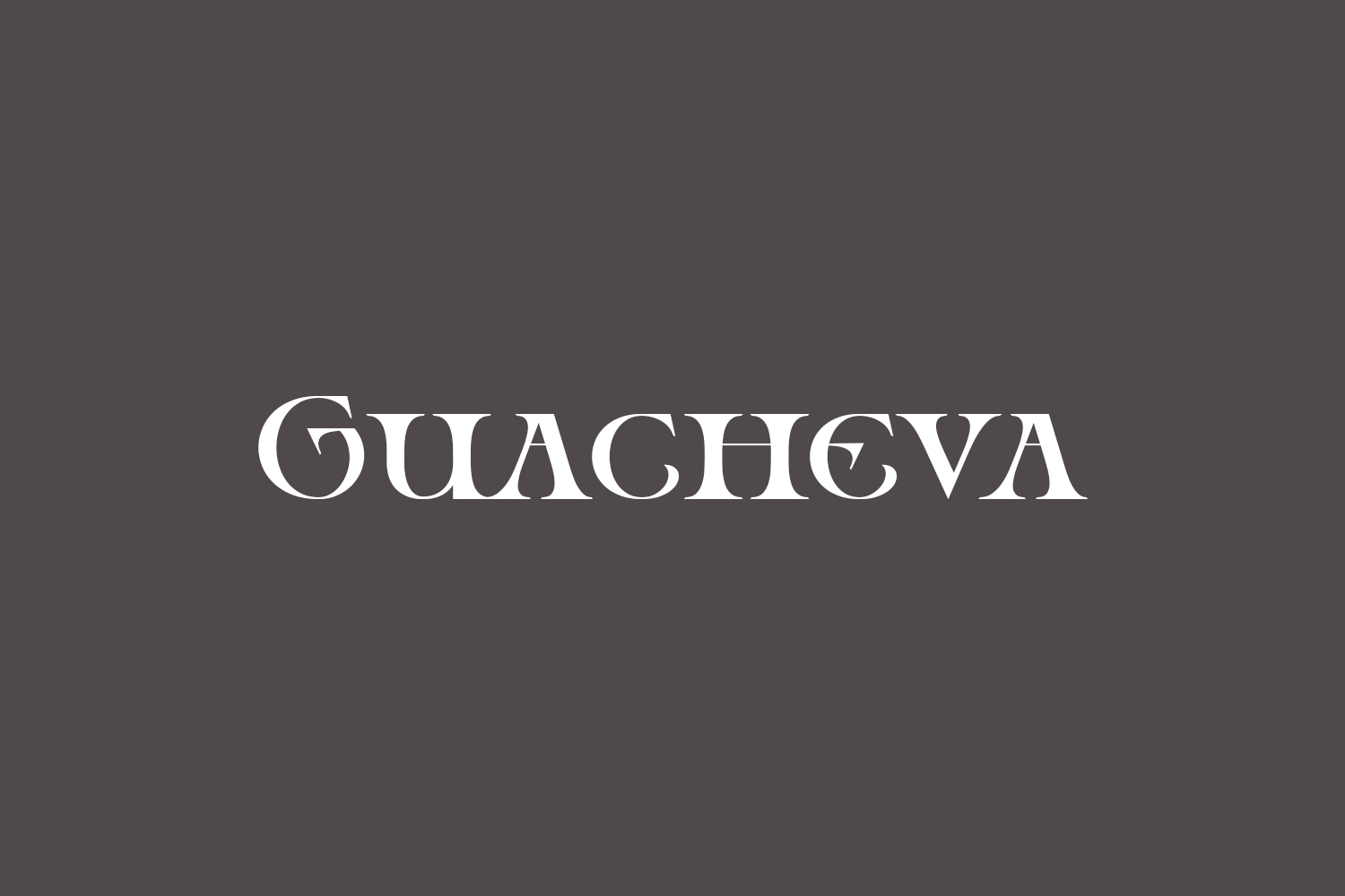 Guacheva Free Font