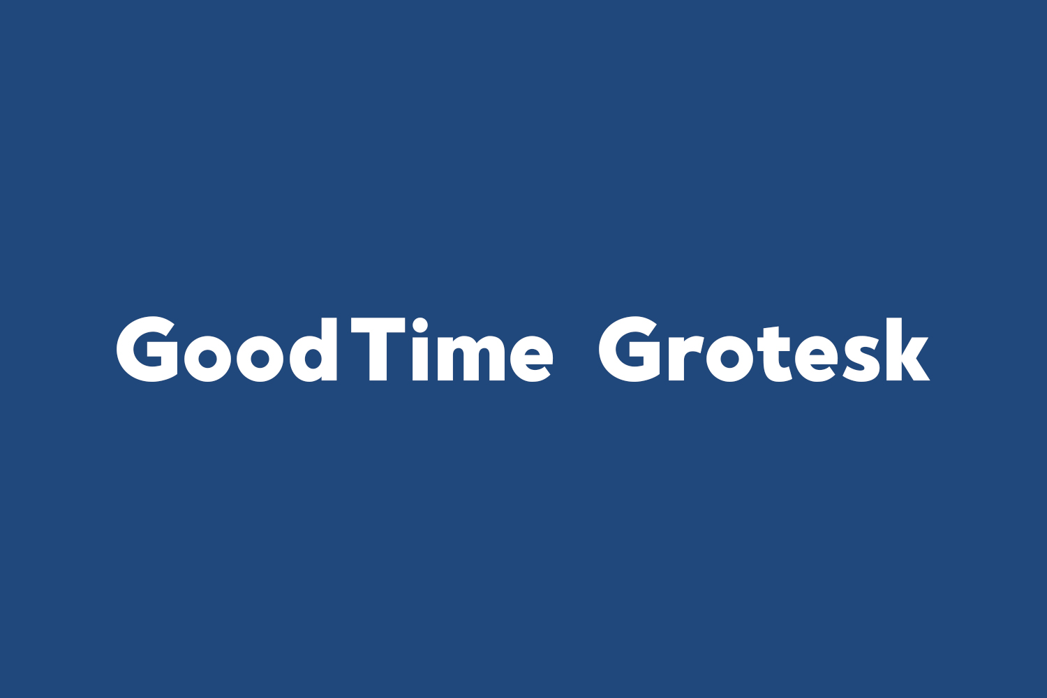 GoodTime Grotesk Free Font