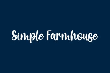 Simple Farmhouse Free Font