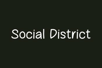 Free Social District Font