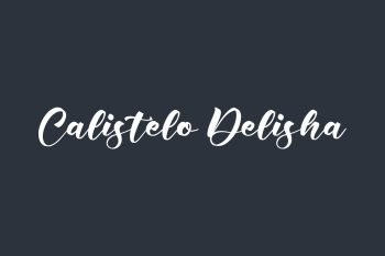 Free Calistelo Delisha Font