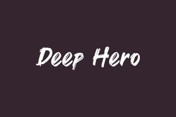 Deep Hero Free Font