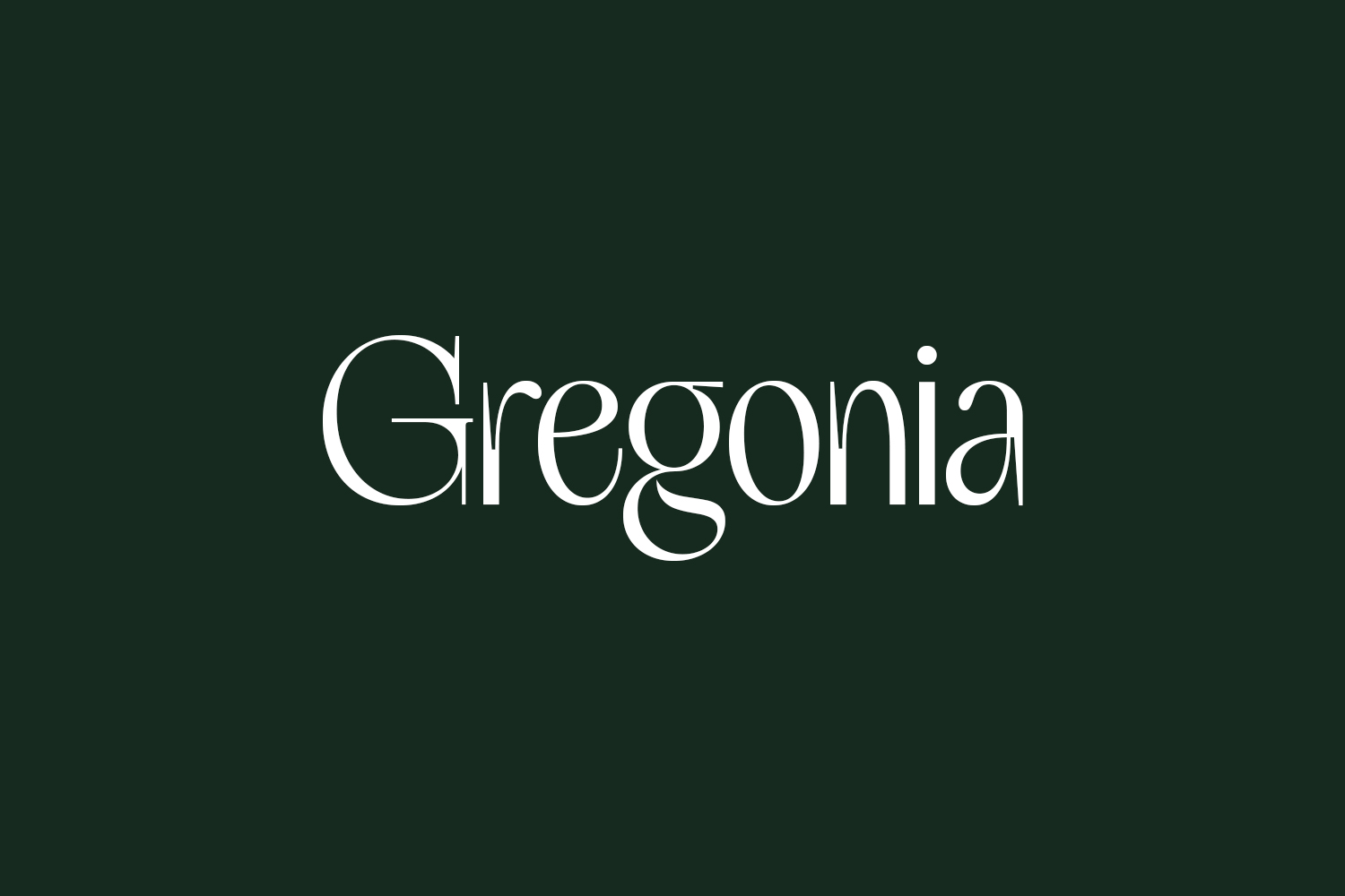 Free Gregonia Font